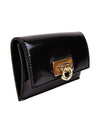 Women's Logo Closure Card Wallet Black - SALVATORE FERRAGAMO - BALAAN 4