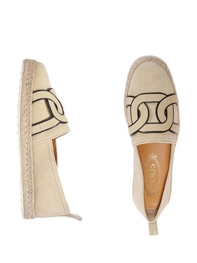 Kate Suede Slip-Ons Beige - TOD'S - BALAAN 2