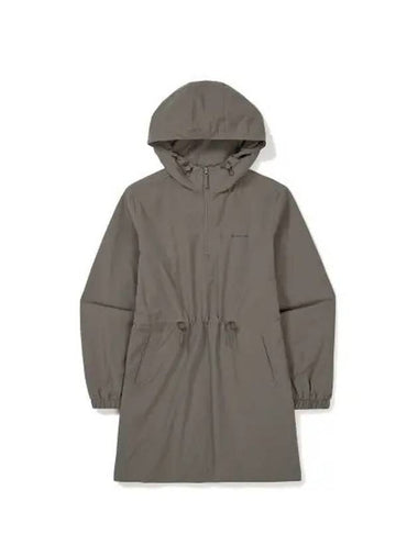 Pro Women s Mid Length Hooded Anorak Dark Khaki S23FWTAN31 - SNOW PEAK - BALAAN 1