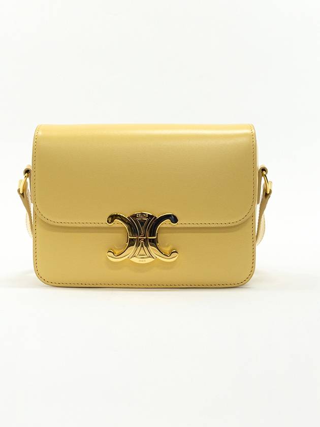 Teen Triomphe Shiny Calfskin Cross Bag Fallen - CELINE - BALAAN 2