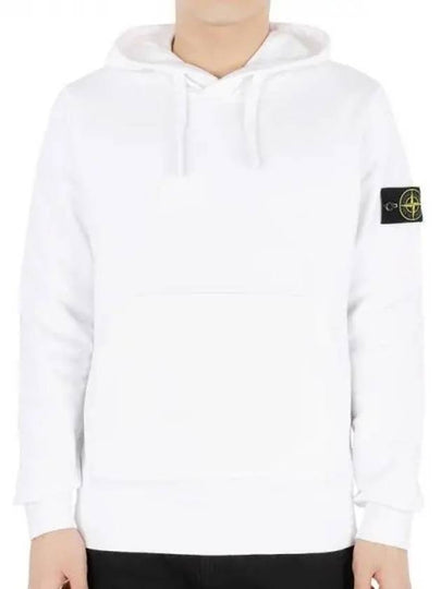 Wappen Patch Classic Fleece Hoodie White - STONE ISLAND - BALAAN 2