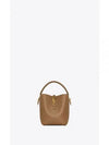 LE 37 Small Shiny Leather Shoulder Bag Brown - SAINT LAURENT - BALAAN 2