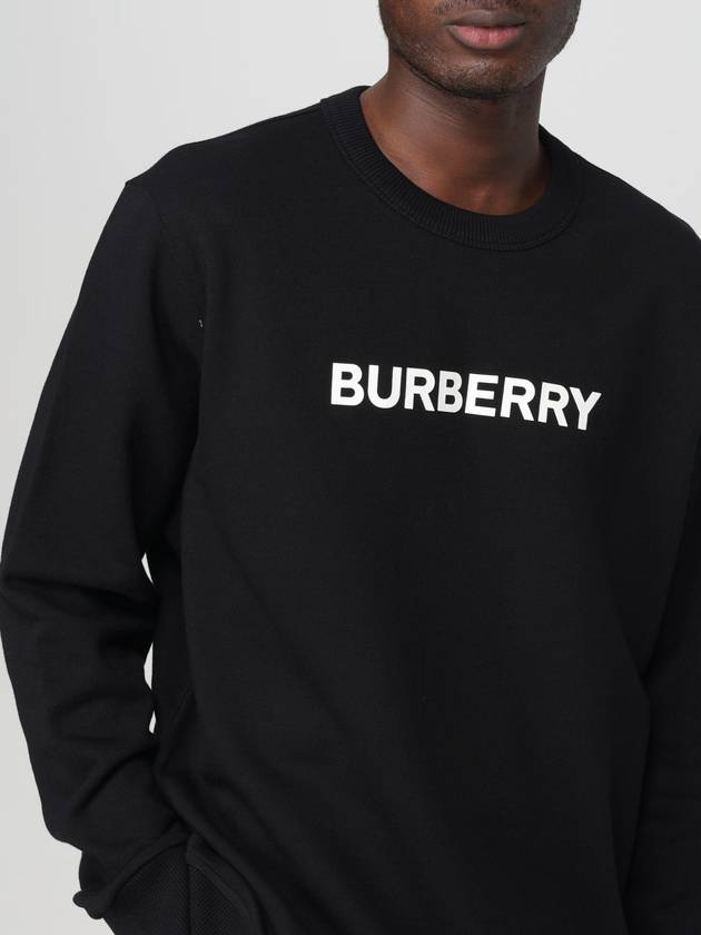 Logo Print Sweatshirt Black - BURBERRY - BALAAN 6