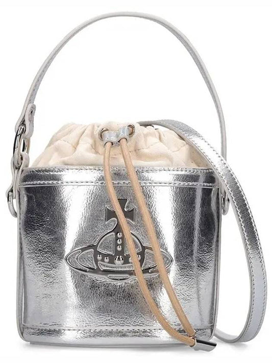 Debossed logo DAISY faux leather bucket bag 4302002B W00HK Q401 - VIVIENNE WESTWOOD - BALAAN 1