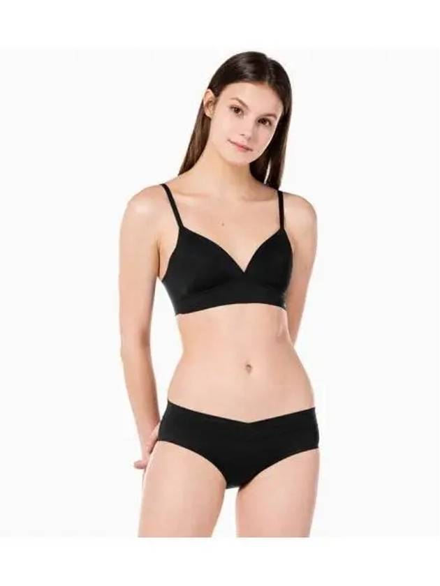 UNDERWEAR Women s Invisible AF Triangle Bralette Set Black - CALVIN KLEIN - BALAAN 1