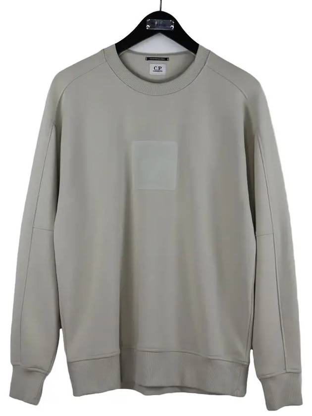 Square Logo Patch Sweatshirt Beige - CP COMPANY - BALAAN 2