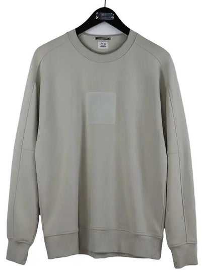 Square Logo Patch Sweatshirt Beige - CP COMPANY - BALAAN 2