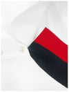 Neck Logo Patch Print Polo Shirt White - MONCLER - BALAAN 5