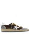 Ball Star Leather Low Top Sneakers Brown - GOLDEN GOOSE - BALAAN 2