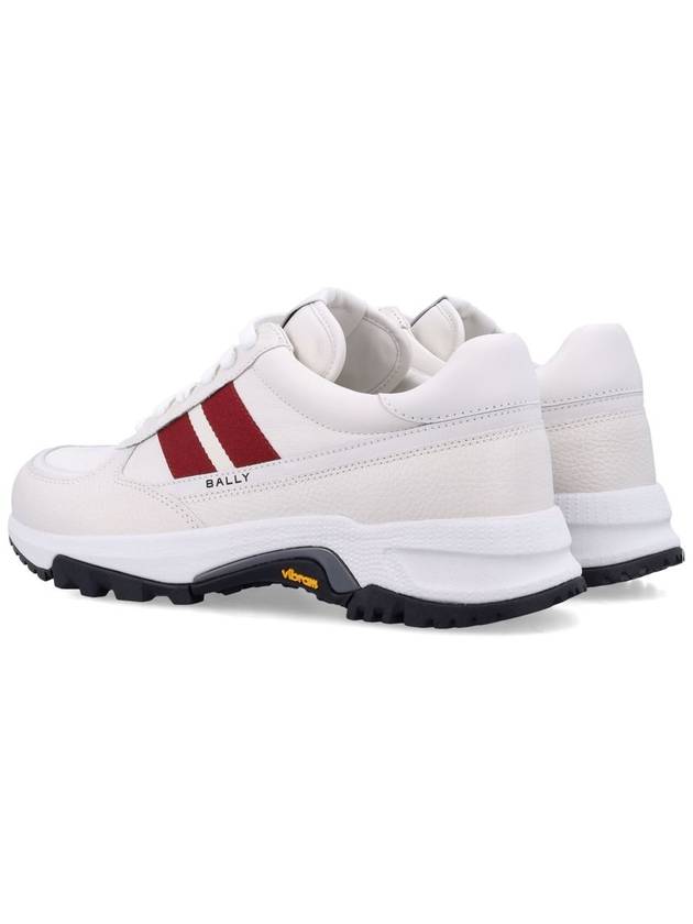 Flick Ribbon Low Top Sneakers White - BALLY - BALAAN 5