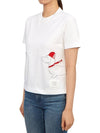 Cotton Twin Hector Embroidery Short Sleeve T-Shirt White - THOM BROWNE - BALAAN 3