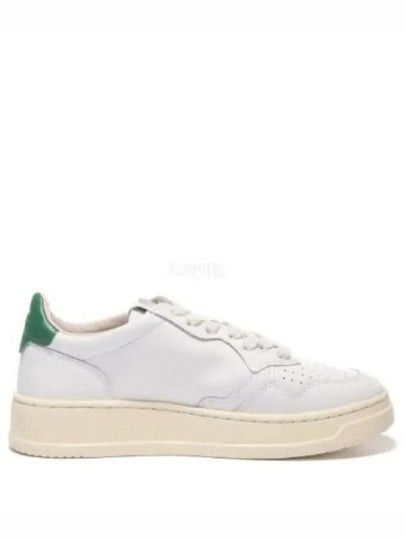 Women's Medalist Suede Lettering Low-Top Sneakers White - AUTRY - BALAAN 2