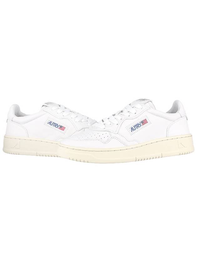 Medalist Goatskin Low Top Sneakers White - AUTRY - BALAAN 3