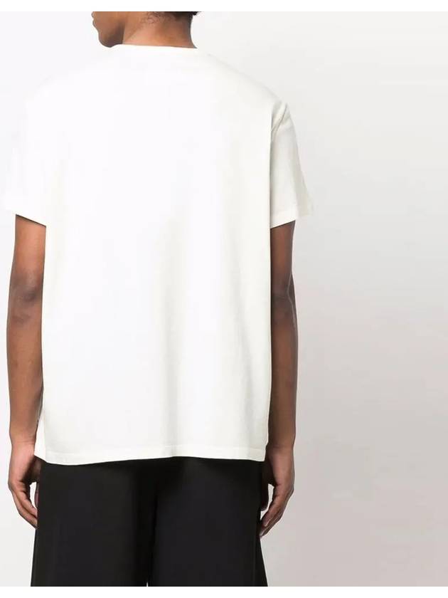 Reverse Logo Jersey Short Sleeve T-Shirt Ivory - MAISON MARGIELA - BALAAN 5