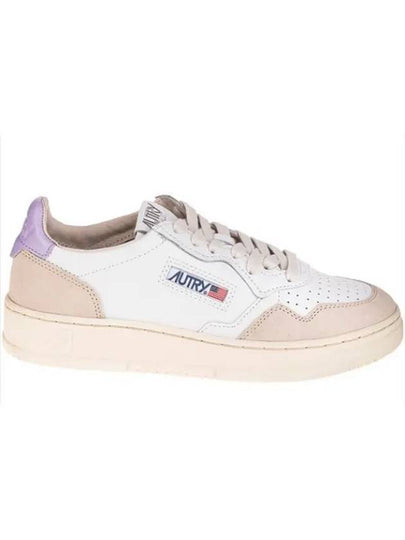 Medalist Suede Purple Tab Low Top Sneakers White - AUTRY - BALAAN 2