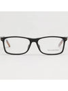 Zegna Glasses Frame EZ5185 001 Men's Square Horned Frame - ERMENEGILDO ZEGNA - BALAAN 3