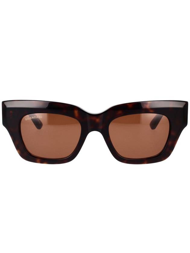 Eyewear Square Acetate Sunglasses Havana Brown - BALENCIAGA - BALAAN 2