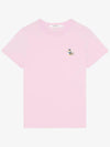 Dressed Fox Patch Short Sleeve T-Shirt Dusty Rose - MAISON KITSUNE - BALAAN 2