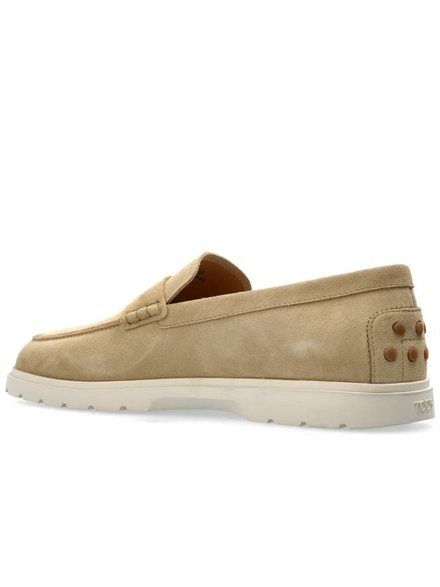 Tod’s Suede Shoes Type Loafers, Men's, Beige - TOD'S - BALAAN 5