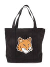 Fox Head Print Tote Bag Black - MAISON KITSUNE - BALAAN 2