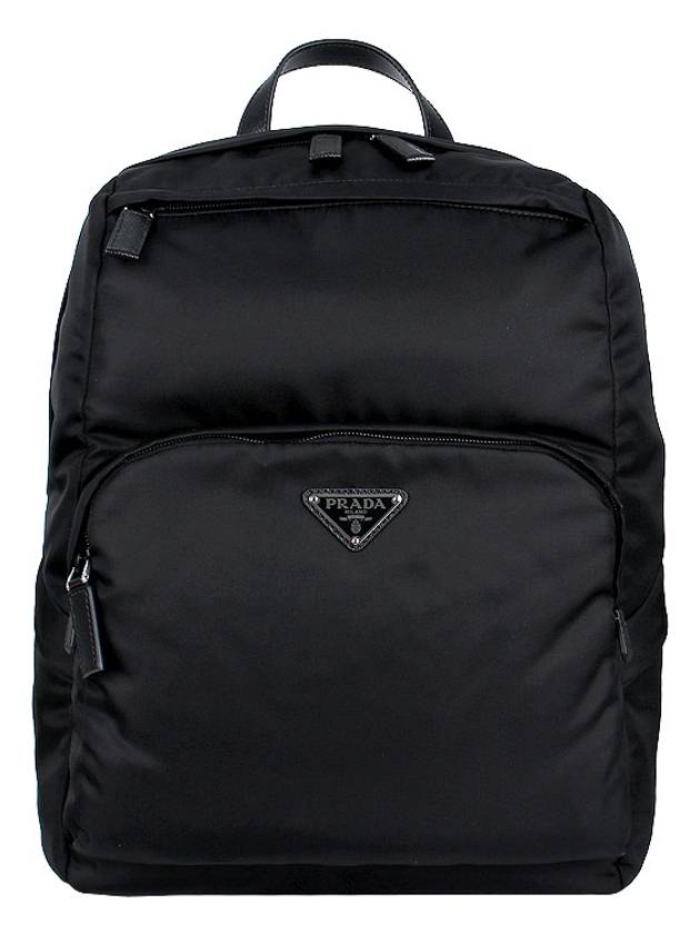 Triangle Logo Re-Nylon Backpack Black - PRADA - BALAAN 2