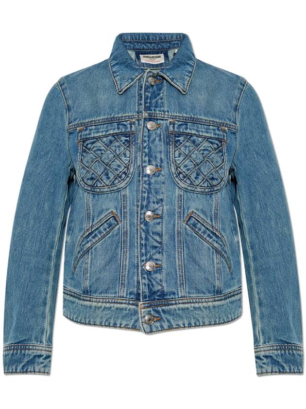 Zadig & Voltaire Jean Jacket Kioka, Women's, Blue - ZADIG & VOLTAIRE - BALAAN 1