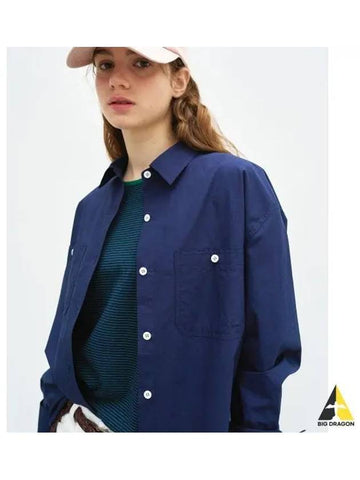 OVERSIZED POCKET SHIRTS NAVY - BENSIMON - BALAAN 1