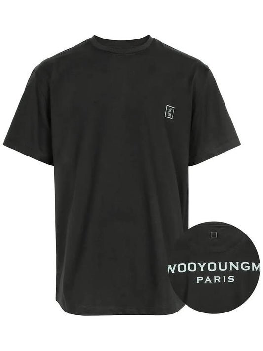 Logo Cotton Short Sleeve T-Shirt Dark Grey - WOOYOUNGMI - BALAAN 2
