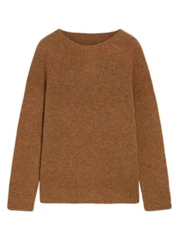 Georg Sweater Wool Cashmere Nylon Blend Camel Brown S 270780 - MAX MARA - BALAAN 1