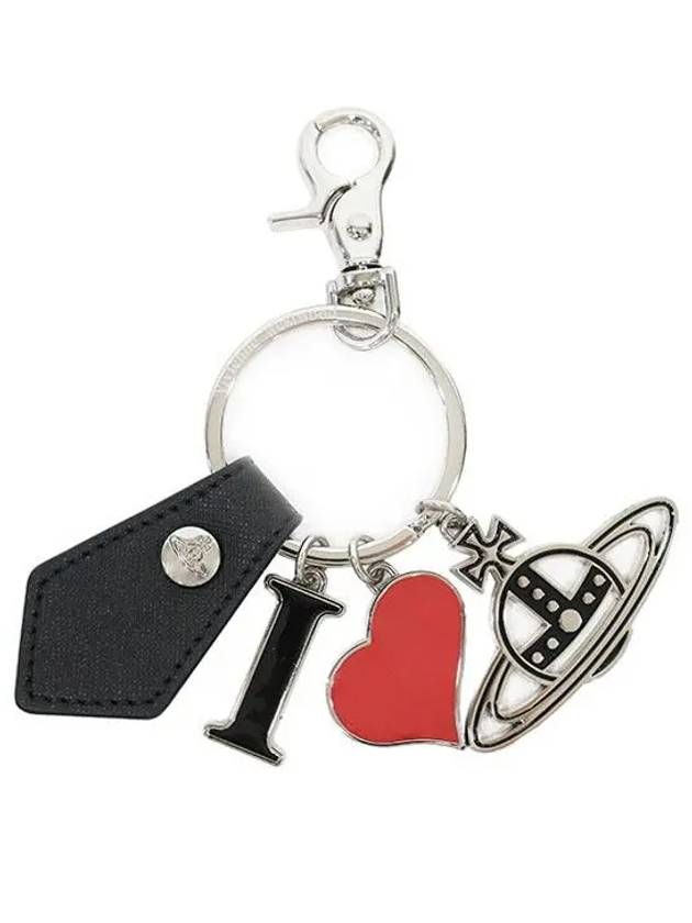 Saffiano Love of Keyring Black 8203011EU S000B N401 - VIVIENNE WESTWOOD - BALAAN 1