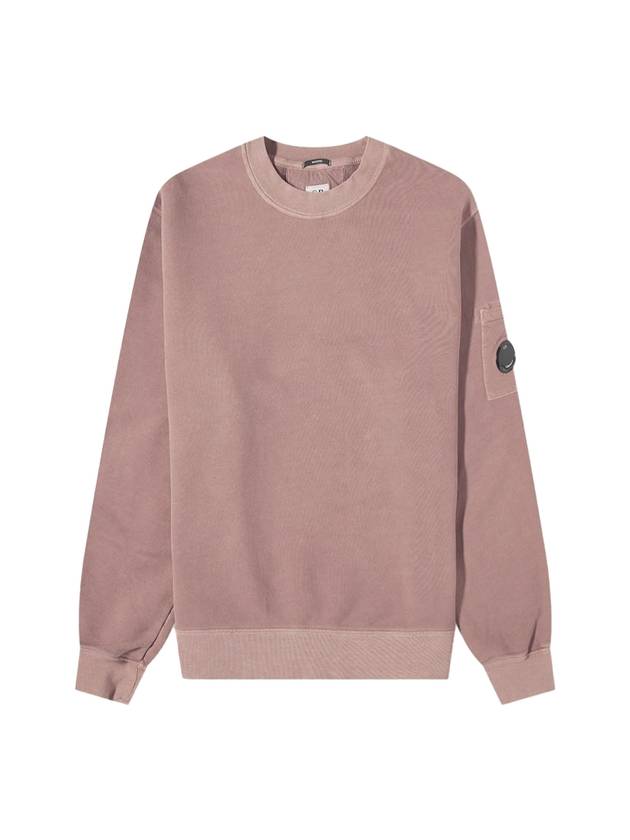 Lens Waffen Crew Neck Cotton Sweatshirt Dark Pink - CP COMPANY - BALAAN 1