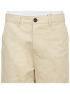 Men's Chino Shorts Vanilla - AMI - BALAAN 7