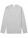 Shirt Logo Print Cotton Long Sleeve T Gray - COMME DES GARCONS - BALAAN 7