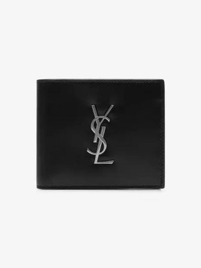 East/West Wallet In Smooth Leather Black - SAINT LAURENT - BALAAN 2