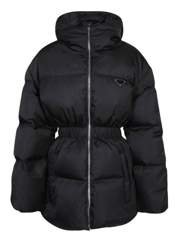 Les nylon down jacket black - PRADA - BALAAN 1