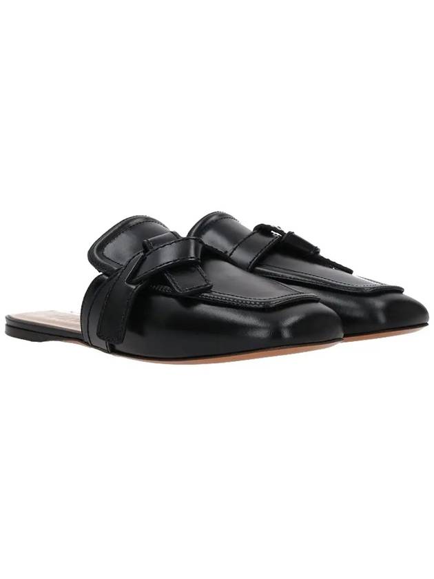 Gate Flat Calf Leather Mule Black - LOEWE - BALAAN 4