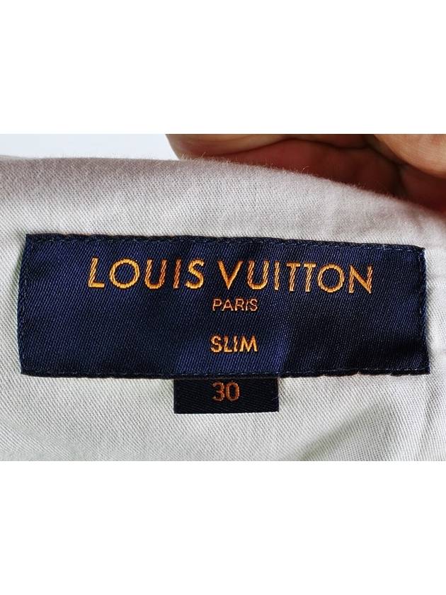 LV logo pattern denim pants blue - LOUIS VUITTON - BALAAN 7