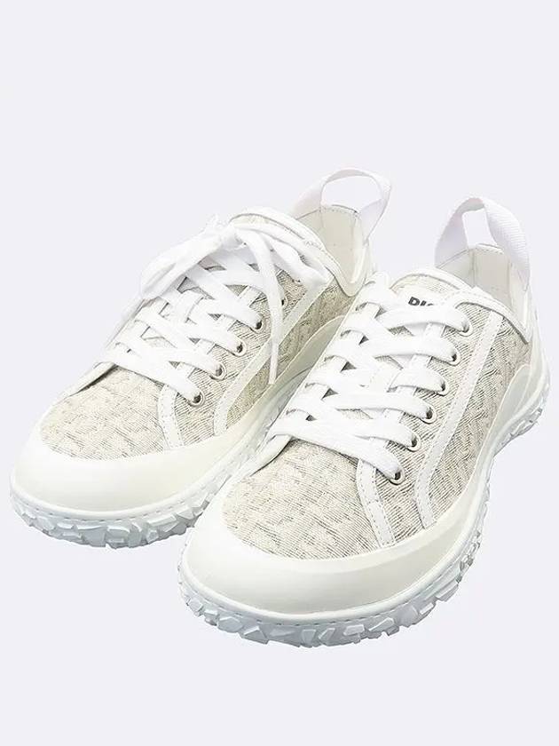 Unused 3SN277ZJW White Color Leather Oblique Low Top Sneakers 40 250MM - DIOR - BALAAN 6