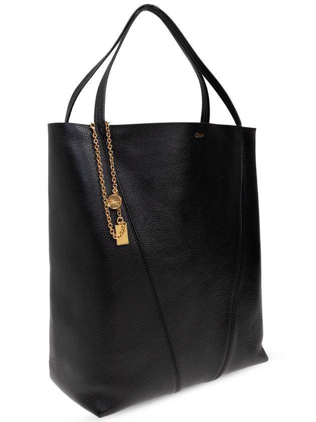 Chloé Bag Spin Large Shopper Type, Women's, Black - CHLOE - BALAAN 4