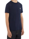 Fox Head Patch Classic Short Sleeve T-Shirt Navy - MAISON KITSUNE - BALAAN 3