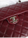 21K Classic Top Handle Burgundy Gold AS2802 - CHANEL - BALAAN 7