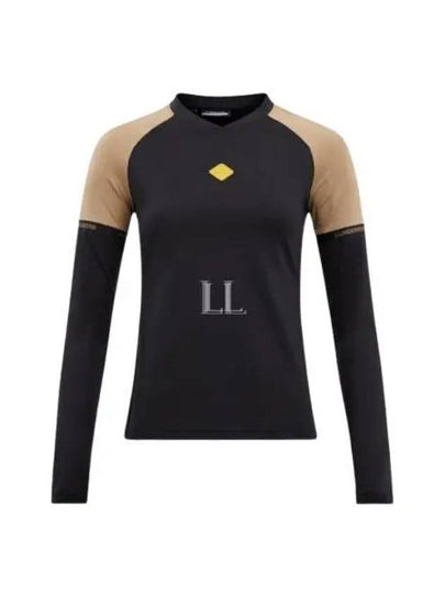 Sienna Slim Fit Long Sleeve T-Shirt Black - J.LINDEBERG - BALAAN 2