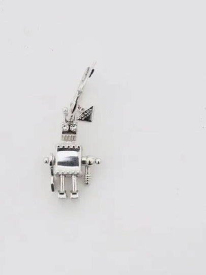 Robot Jewelry Pendant One Earring Silver - PRADA - BALAAN 2