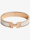 Full Set Clickash Bracelet Bracelet Rose Gold White Silver Palladium Black Marron Creme PM GM - HERMES - BALAAN 2