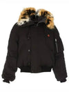 Boke Flower Fur Bomber Jacket Black - KENZO - BALAAN 2