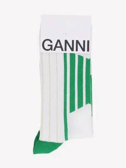 Sporty Socks Kelly Green - GANNI - BALAAN 2