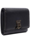 Monogram Motif Grainy Leather Folding Wallet Black - BURBERRY - BALAAN 4