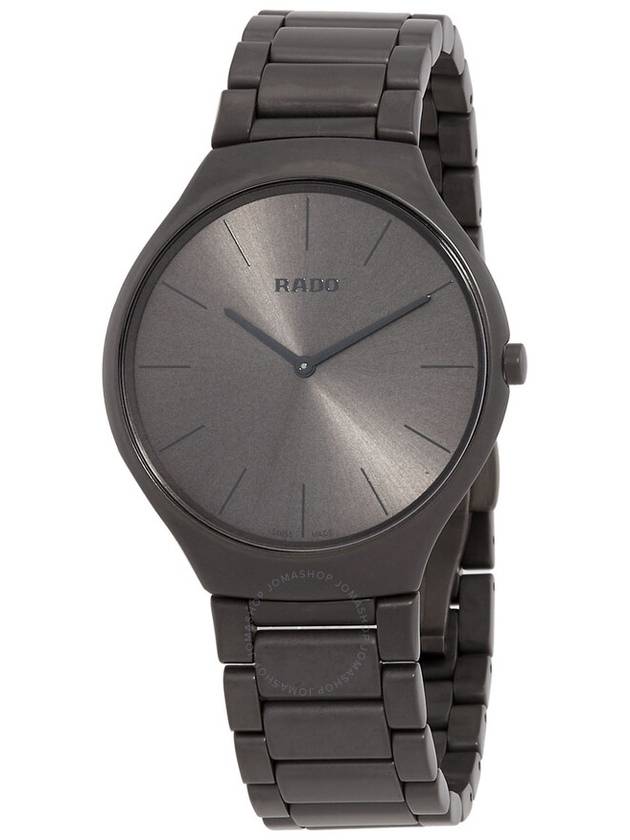 Rado True Thinline Les Couleurs Quartz Grey Dial Unisex Watch R27091612 - RADO - BALAAN 1