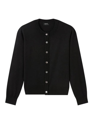 Marine Wool Cardigan Black - A.P.C. - BALAAN 1