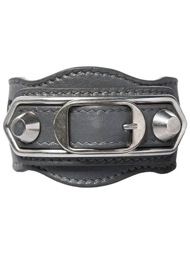 Giant Silver Buckle Bracelet Grey - BALENCIAGA - BALAAN 2